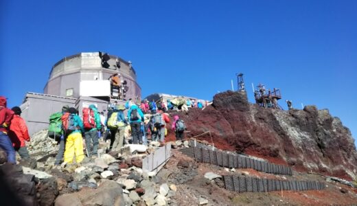 富士登山の登頂成功