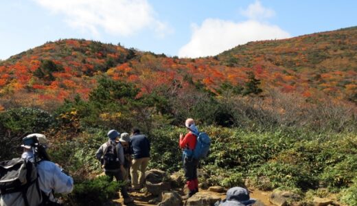 秋の安達太良山