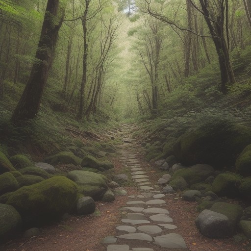 【雲形山】登山口から行き止まりまで | 登山道の歩き方とルート案内 をイメージした 広角の風景、登山道、登山道、ハイキング の写真