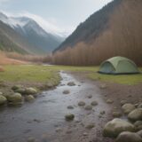 【ウェーダー】防水シューズの選び方 | 川釣りでの足元の準備 をイメージした 広角の風景、川 の写真
