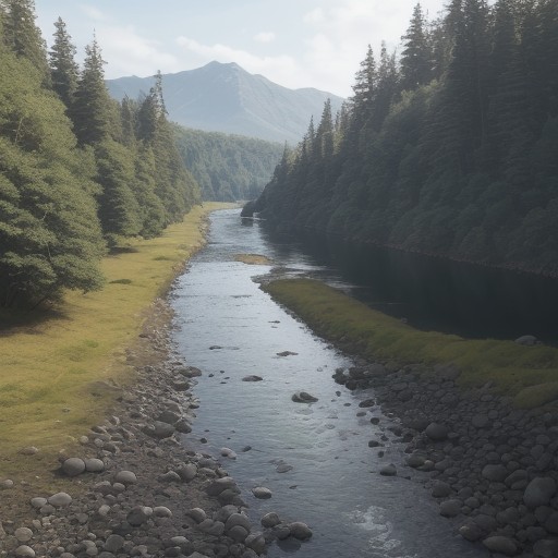 【サクラマス】関東の釣りポイント | 川の流れと釣行記録 をイメージした 広角の風景、川 の写真