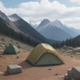 【登山バッグ】雨の日でも安心な防水素材 | おすすめの選び方と対策 をイメージした 広角の風景、ハイキング の写真