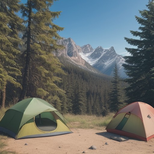 【カップルキャンプ】二人の準備リスト | 持っていくべき持ち物まとめ をイメージした 広角の風景 の写真