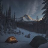 【ヘッドライト】登山の夜道に役立つ選び方 | おすすめの機能と注意点 をイメージした 広角の風景、ハイキング の写真