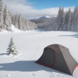 【残雪期登山】必要な装備リスト | 雪山歩きの準備と持ち物 をイメージした 広角の風景、雪景色、ハイキング、冬 の写真