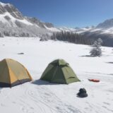 【スキー】初心者の装備選び | 雪山で快適に過ごす準備リスト をイメージした 広角の風景、山、雪景色 の写真