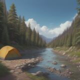 【川遊び】子供と行く際の注意点 | 安全に過ごすための準備と対策 をイメージした 広角の風景、川 の写真