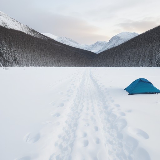 【雪山】安全に歩くためのコツ | 足元の運び方と注意点 をイメージした 広角の風景、山、雪景色 の写真