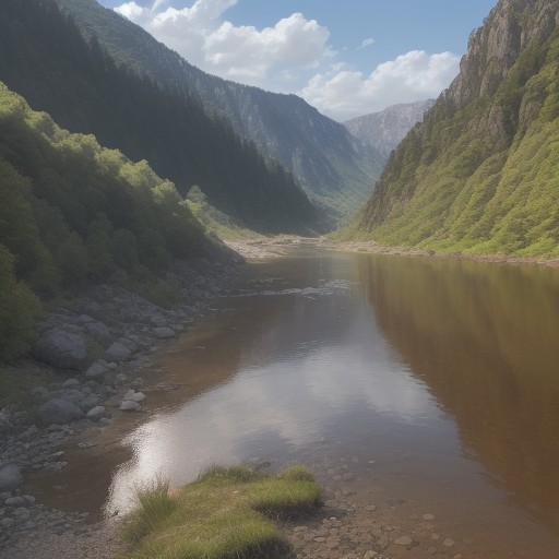 【川の濁り】雨後の状況を確認 | 釣行タイミングの判断基準 をイメージした 広角の風景、川 の写真