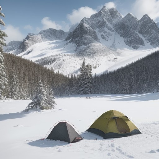 【登山ソックス】厚手の靴下で足を守る | 冬山歩きの装備選び をイメージした 広角の風景、ハイキング、山、冬 の写真