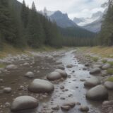 【川スパイクシューズ】岩場での歩き方 | 選び方のポイント をイメージした 広角の風景、川 の写真