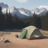 【キャンプ服装】気温に合わせた選び方 | 快適に過ごすための準備 をイメージした 広角の風景 の写真