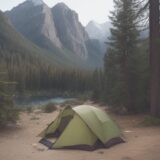 【キャンプ場】避難経路の確認方法 | 安全に過ごすためのチェックポイント をイメージした 広角の風景 の写真