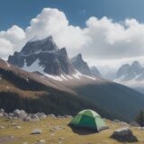 【山岳気象アプリ】登山に役立つおすすめツール | 雲の流れと雨の予測を確認 をイメージした 広角の風景、山、ハイキング の写真