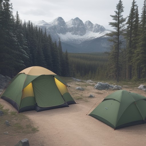 【電源サイト】オートキャンプ場の選び方 | 快適な設備と場所の条件 をイメージした 広角の風景 の写真