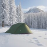 【冬用寝袋】寒さを防ぐ選び方 | キャンプで使うおすすめの製品 をイメージした 広角の風景、冬 の写真