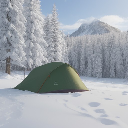 【冬用寝袋】寒さを防ぐ選び方 | キャンプで使うおすすめの製品 をイメージした 広角の風景、冬 の写真