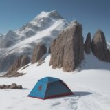 【登山】稜線の風速判断 | 安全に歩くための目安と方法 をイメージした 広角の風景、山、稜線 の写真