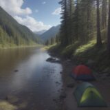 【川の増水】安全に釣りができるまでの回復期間 | 状況の見極め方 をイメージした 広角の風景、川 の写真