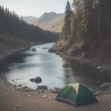 【ライフジャケット】川での釣りに使う道具 | おすすめの選び方と注意点 をイメージした 広角の風景、川 の写真