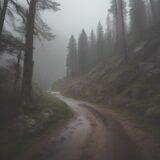 【天候悪化】登山中の急な雨や風への対策 | 安全に下山するための判断基準 をイメージした 広角の風景、ハイキング の写真