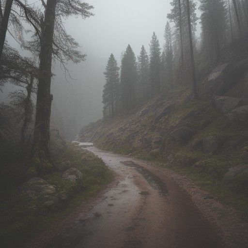 【天候悪化】登山中の急な雨や風への対策 | 安全に下山するための判断基準 をイメージした 広角の風景、ハイキング の写真
