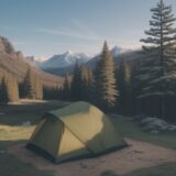 【ブッシュクラフトナイフ】選び方のポイント | キャンプで使う一本の基準 をイメージした 広角の風景 の写真