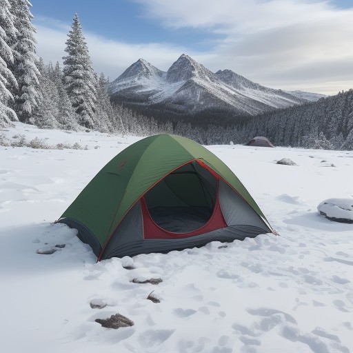 【低体温症】冬山の装備で防ぐ | 体温を維持する服装と対策 をイメージした 広角の風景、山、冬 の写真