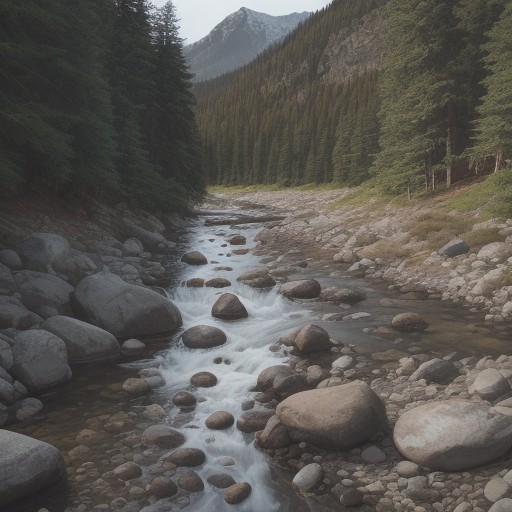 【渓流釣り】ウェーディングシューズの選び方 | 岩場での歩き方と注意点 をイメージした 広角の風景、山 の写真