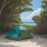 【ウミガメ】観察スポットの選び方 | 沖縄の海岸で出会う体験 をイメージした 広角の風景 の写真