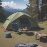 【キャンプチェア】軽量でコンパクトなモデル | 持ち運びと設営のしやすさを比較 をイメージした 広角の風景 の写真