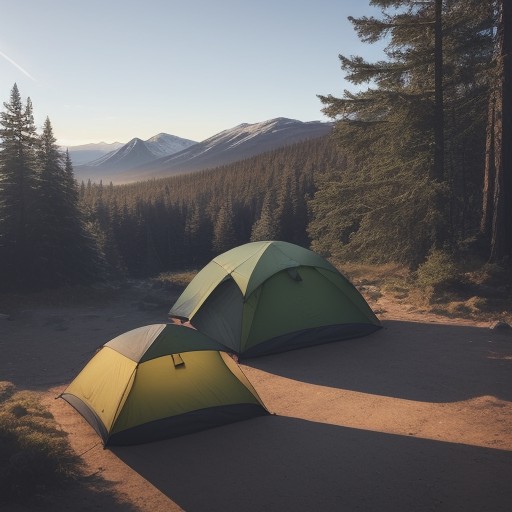 【キャンプ】失敗しないサイト選び | 地形と日当たりの確認方法 をイメージした 広角の風景 の写真