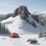 【雪解け登山】おすすめの時期 | 山の状態とルート選びの注意点 をイメージした 広角の風景、ハイキング、雪景色、山 の写真