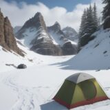 【登山】危険箇所の見極め方 | 安全なルート選びのポイント をイメージした 広角の風景、山 の写真