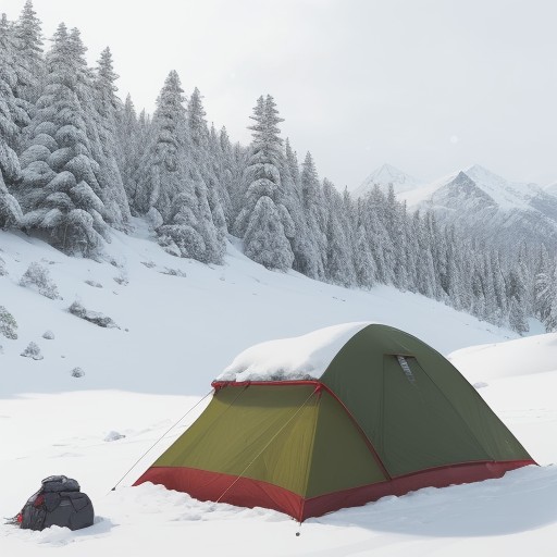 【雪山サバイバル】生き残るための技術 | 装備と行動のポイント をイメージした 広角の風景、山、雪景色 の写真