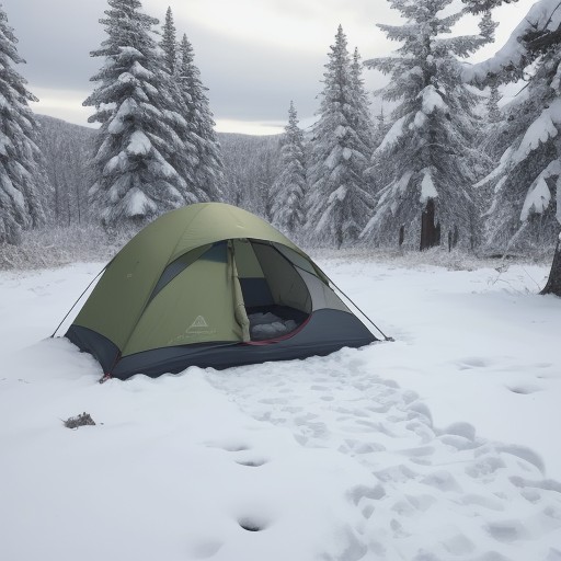 【冬キャンプ】焚き火で凍えない服装 | おすすめの重ね着と対策アイテム をイメージした 広角の風景、冬 の写真