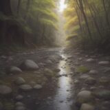 【ウェーディングシューズ】川での歩き方 | 選び方と注意点 をイメージした 広角の風景、川 の写真