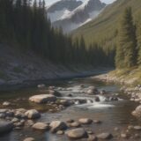 【渓流釣り】魚追いで狙うポイント | 山奥の川での実釣記録 をイメージした 広角の風景、山 の写真