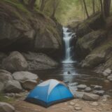 【夏の渓流釣り】静かな森で待つ時間 | 透き通る流れと魚の気配 をイメージした 夏、山、ハイキング の写真