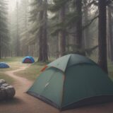 【キャンプ】自分に合う選び方 | スタイル別の特徴と準備するもの をイメージした 広角の風景 の写真