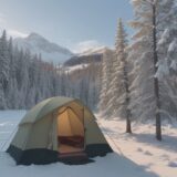 【グランピング】初心者が準備したい服装 | 季節ごとの持ち物リスト をイメージした 広角の風景 の写真