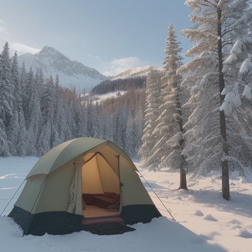 【グランピング】初心者が準備したい服装 | 季節ごとの持ち物リスト をイメージした 広角の風景 の写真