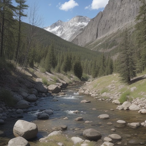 【夏の渓流釣り】険しい登攀ルートを越えて | 静かな流れに辿り着く道 をイメージした 夏、ハイキング、山、山、稜線、川、ハイキング の写真