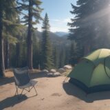 【登山チェア】軽量モデルの選び方 | 山頂で過ごす休憩時間 をイメージした 広角の風景、ハイキング の写真