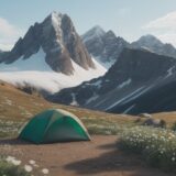 【高山植物】開花時期に合わせる登山計画 | おすすめの山域とルート をイメージした 広角の風景、松林、ハイキング の写真