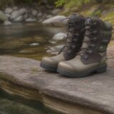 【ウェイディングベルト】川の流れに合わせた調整 | 安心感のある渓流釣り をイメージした 山 の写真