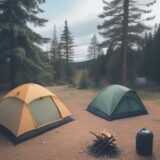 【キャンプ】焚き火ギアの選び方 | 片付けやすい収納方法 をイメージした 広角の風景 の写真