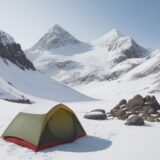 【冬山登山】靴の選び方 | 雪山での足元の準備と注意点 をイメージした 広角の風景、山、冬、山、雪景色 の写真