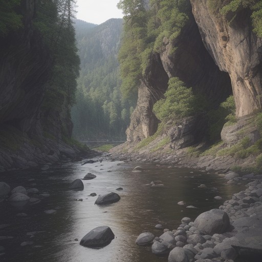 【川遊び】滑りやすい岩の渡り方 | 安全な歩き方のコツ をイメージした 広角の風景、川 の写真