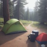 【食中毒】キャンプでの食事作り | 食材の保存と調理の注意点 をイメージした 広角の風景 の写真